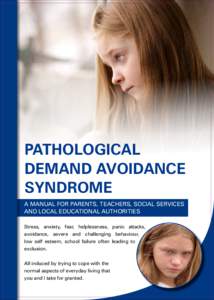 Health / Psychiatric diagnosis / Medicine / Pervasive developmental disorders / Psychiatry / Learning disabilities / Autism / Neurological disorders / Pathological demand avoidance / Asperger syndrome / Personal digital assistant / PDA