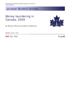 Money laundering in Canada, 2009