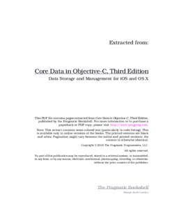 Core Data in Objective-C, Third Edition