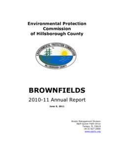 Environmental Protection Commission of Hillsborough County BROWNFIELDS[removed]Annual Report