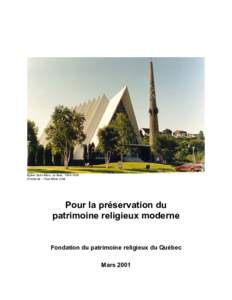 Église Saint-Marc, La Baie, Architecte : Paul-Marie Côté Pour la préservation du patrimoine religieux moderne
