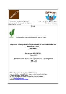 Knowledge Mnagement in Agricultural Water and Irrigation in ESA