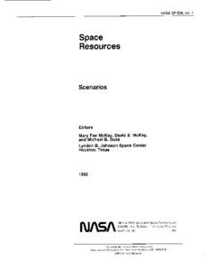 NASASP-509,vol. 1  Space Resources  Scenarios