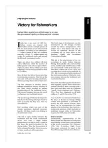 Victory for fishworkers  India Deep-sea joint ventures