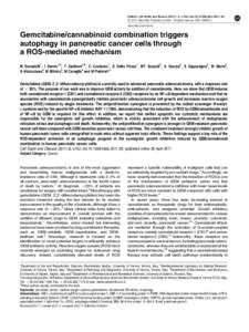 Citation: Cell Death and Disease[removed], e152; doi:[removed]cddis[removed] & 2011 Macmillan Publishers Limited All rights reserved[removed]www.nature.com/cddis  Gemcitabine/cannabinoid combination triggers