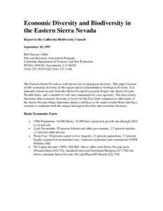 Microsoft Word - Economic Diversity and Biodiversity in the Eastern Sierra Nevada.doc