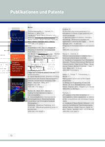 Publikationen und Patente  Bücher Parameswaranpillai, J. ; Hameed, N. ; Pionteck, J. ; Woo, E. M. : Handbook of Epoxy Blends [Volume 1+2] /