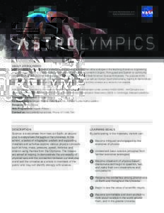 STROLYMPICS National Aeronautics and Space Administration STROLYMPICS ABOUT ASTROLYMPICS