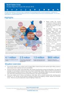 South Sudan Crisis_Situation Report No 72 as of 30 January.indd