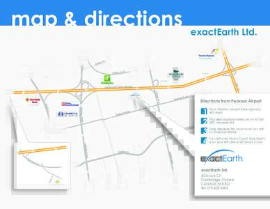 map & directions  exactEarth Ltd[removed]bel