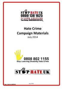 Copy of Stop Hate UK Product Catalogue July 2014