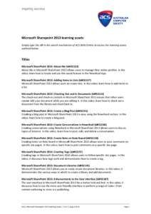 Microsoft Word - Desktop Video_Microsoft Office 2013