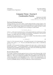 Computer vision / Statistics / Vision / Nonparametric statistics / Color histogram / Condensation algorithm / Summary statistics / Probability distribution / Histogram / Mode / Data analysis