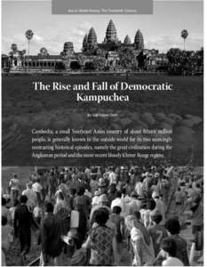 Asia in World History: The Twentieth Century  The Rise and Fall of Democratic Kampuchea By Sok udom Deth