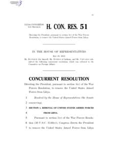 IV  112TH CONGRESS 1ST SESSION  H. CON. RES. 51