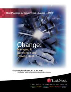 1  TABLE OF CONTENTS CHANGE: Managing It Library Crisis Op – US Trademark Law Library