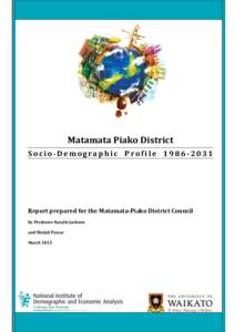 Matamata-Piako District Socio-Demographic Profile