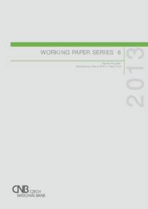 Marek Rusnák: Nowcasting Czech GDP in Real Time[removed]WORKING PAPER SERIES 6