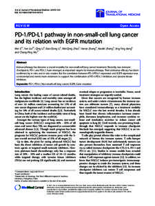 PD-1/PD-L1 pathway in non-small-cell lung cancer and its relation with EGFR mutation