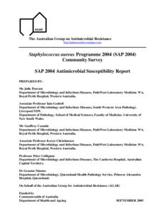 Microsoft Word - SAP SURVEILLANCE REPORT 2004 v4.doc