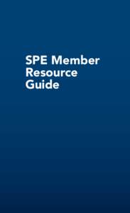 SPE Member Resource Guide 1