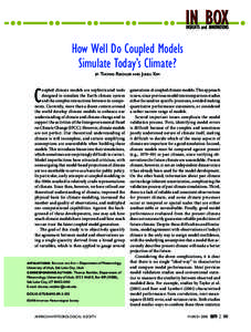 How Well Do Coupled Models Simulate Today’s Climate? BY THOMAS REICHLER AND JUNSU KIM