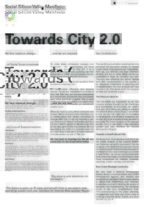 Towards City 2.0  Social Silicon Valley Manifesto Towards City 2.0 We face massive change...