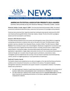 Microsoft Word - ASA Presents 2013 Awards FINAL.docx