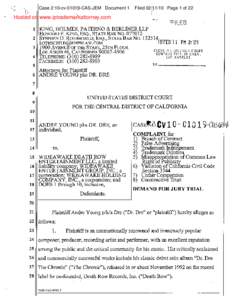 Case 2:10-cv[removed]CAS-JEM Document 1  Hosted on www.iptrademarkattorney.com Filed[removed]Page 1 of 22