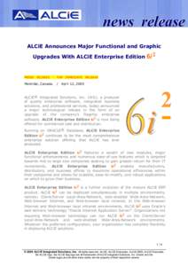 lease n ews reeleas news ALCiE Announces Major Functional and Graphic Upgrades With ALCiE Enterprise Edition