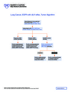 Lung Cancer, EGFR with ALK reflex, Tumor Algorithm  Clinical diagnosis of non-small-cell lung cancer. Order: EGFRX / Lung Cancer, EGFR with ALK reflex, Tumor