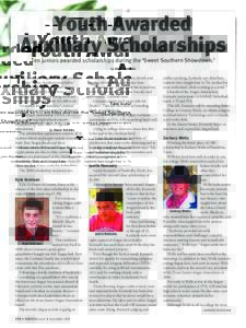 Youth Awarded Auxiliary Scholarships