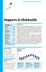 ©Lonely Planet Publications Pty Ltd  Sapporo & Hokkaidō Why Go?  Sapporo......................546