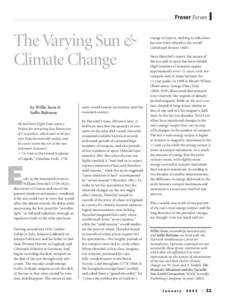 Fraser Forum  The Varying Sun & Climate Change by Willie Soon & Sallie Baliunas