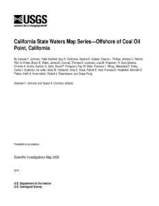 California State Waters Map Series—Offshore of Coal Oil Point, California By Samuel Y. Johnson, Peter Dartnell, Guy R. Cochrane, Nadine E. Golden, Eleyne L. Phillips, Andrew C. Ritchie, Rikk G. Kvitek, Bryan E. Dieter,