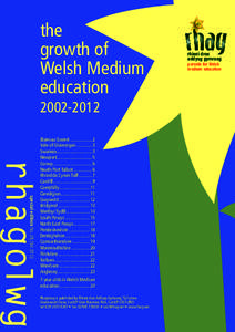 the growth of Welsh Medium education