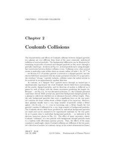 CHAPTER 2. COULOMB COLLISIONS  1