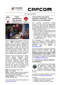 CAPCOM Issue 36: June 2009 VSSEC ENGINEERING AND SCIENCE CAREERS EXPO