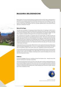 European Commission - Enterprise and Industry - Bulgaria: Belogradchik municipality