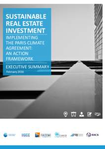 SUSTAINABLE REAL ESTATE INVESTMENT IMPLEMENTING THE PARIS CLIMATE AGREEMENT: