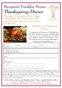 Thanksgiving Booking Form 2014.pub