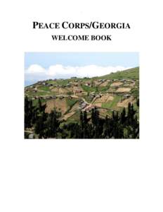 .  PEACE CORPS/GEORGIA WELCOME BOOK  Table of Contents