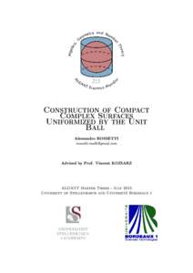 Construction of Compact Complex Surfaces Uniformized