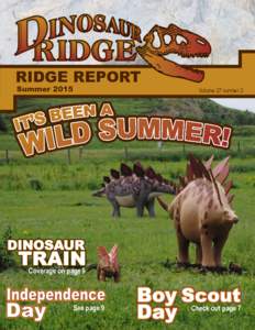 RIDGE REPORT Summer 2015 Volume 27 number 2  Coverage on page 9