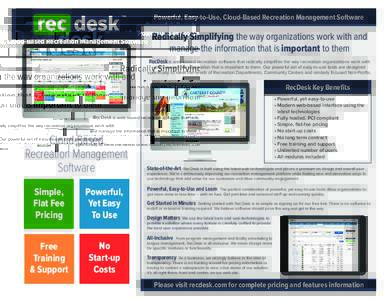 rec desk  TM Powerful, Easy-to-Use, Cloud-Based Recreation Management Software