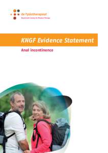 Royal Dutch Society for Physical Therapy  KNGF Evidence Statement Anal incontinence  V