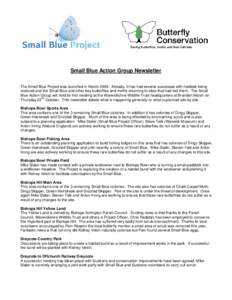 Microsoft Word - Small Blue Action Group Newsletter