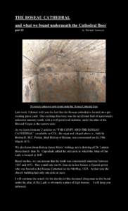 THE ROSEAU CATHEDRAL and what we found underneath the Cathedral floor part II by Bernard Lauwyck