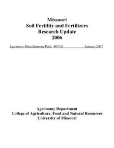 Microsoft Word - Soil Fertility Update 2007b.doc