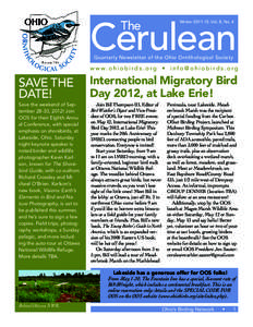 Cerulean The Winter[removed], Vol. 8, No. 4  Quarterly Newsletter of the Ohio Ornithological Society